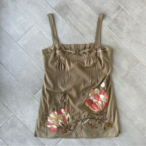 BCBGMaxAzria Embroidered Tunic Tank